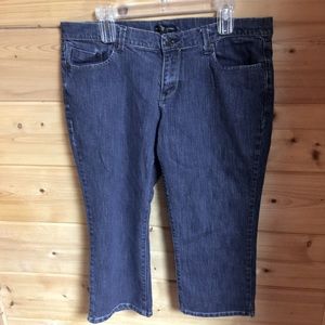 Denim jean capris size 16 cotton & spandex NYC